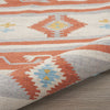 Nourison Baja BAJ03 Ivory/Grey Area Rug Corner Image
