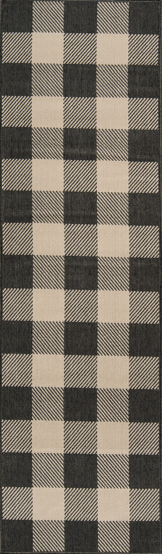 Momeni Baja BAJ25 Charcoal Area Rug Runner Image