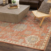 Karastan Balboa Andujar Rust Area Rug Lifestyle Image Feature