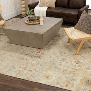 Karastan Balboa Iberia Light Silver Area Rug Lifestyle Image Feature