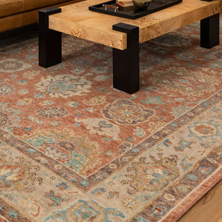 Karastan Balboa Oviedo Rust Area Rug Lifestyle Image Feature