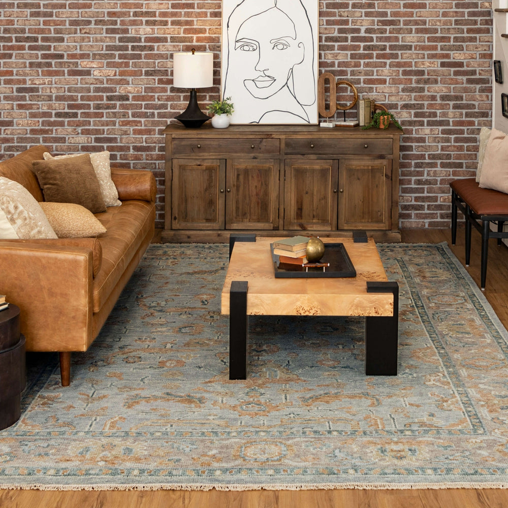 Karastan Balboa Segovia Blue Area Rug Lifestyle Image Feature