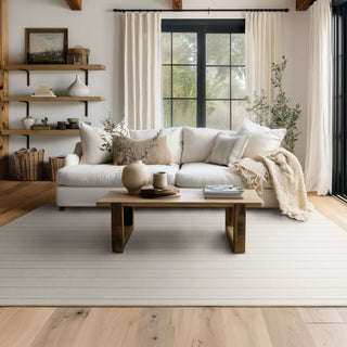 Karastan Bar Harbor Beige Area Rug Lifestyle Image Feature