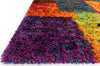 Loloi II Barcelona Shag BS-05 Multi Area Rug Round Image Feature