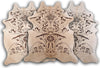 Dekoland Printed Cowhides Baroque Brown on Beige Area Rug