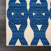 Nourison Butera Collection BB201 Ivory/Navy Area Rug by Barclay Detail Image