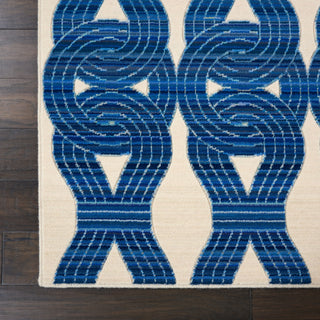 Nourison Butera Collection BB201 Ivory/Navy Area Rug by Barclay Detail Image