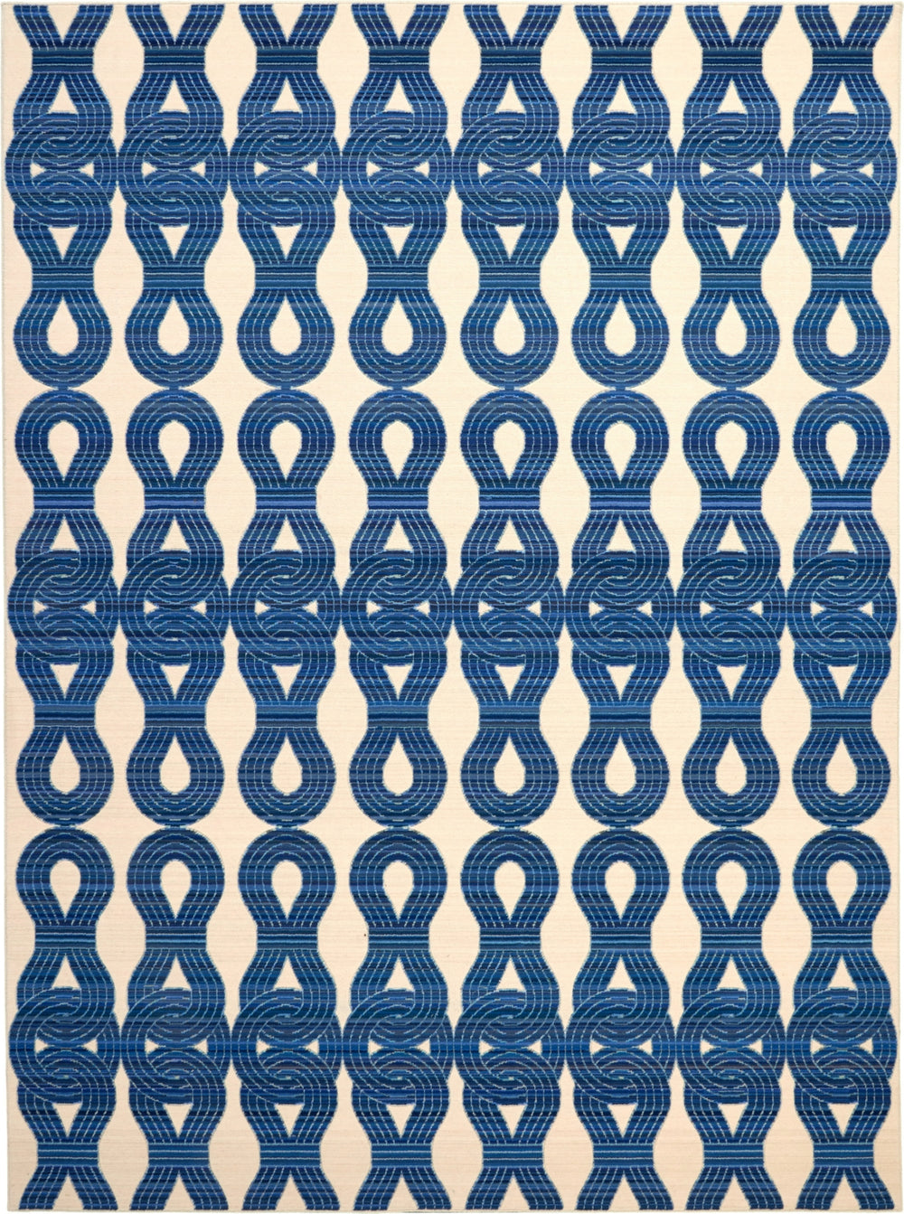 Nourison Butera Collection BB201 Ivory/Navy Area Rug by Barclay