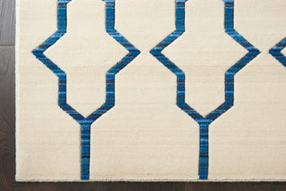 Nourison Bbl20 Butera BB205 Ivory Navy Area Rug by Barclay Detail Image