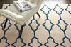 Nourison Bbl20 Butera BB205 Ivory Navy Area Rug by Barclay Room Image Feature