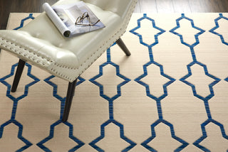 Nourison Bbl20 Butera BB205 Ivory Navy Area Rug by Barclay Room Image Feature