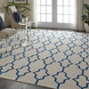 Nourison Bbl20 Butera BB205 Ivory Navy Area Rug by Barclay Room Image Feature