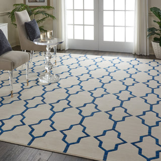 Nourison Bbl20 Butera BB205 Ivory Navy Area Rug by Barclay Room Image Feature