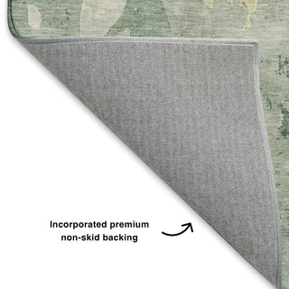 Dalyn Bresca BC1 Seafoam Machine Washable Area Rug Backing Image