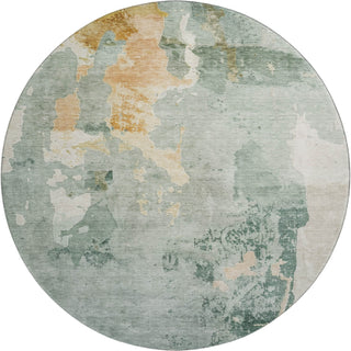 Dalyn Bresca BC1 Seafoam Machine Washable Area Rug Round Main Image