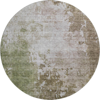 Dalyn Bresca BC3 Brown Machine Washable Area Rug Round Main Image
