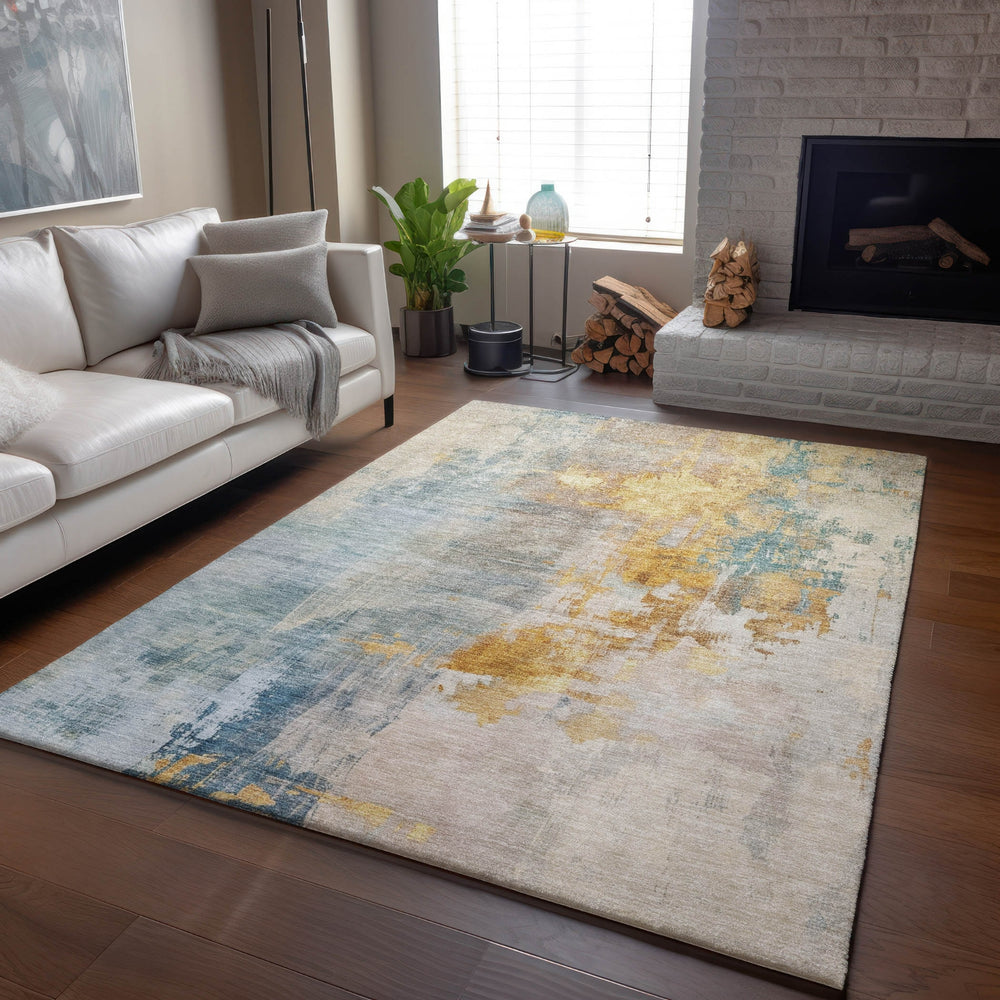 Dalyn Bresca BC4 Linen Machine Washable Area Rug Lifestyle Image Feature
