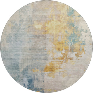 Dalyn Bresca BC4 Linen Machine Washable Area Rug Round Main Image
