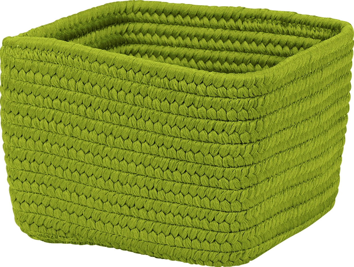Colonial Mills Braided Craft Basket BC51 Bright Green