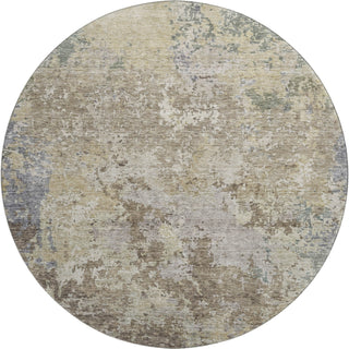 Dalyn Bresca BC6 Beige Machine Washable Area Rug Round Main Image