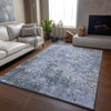 Dalyn Bresca BC6 Blue Machine Washable Area Rug Lifestyle Image Feature