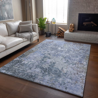Dalyn Bresca BC6 Blue Machine Washable Area Rug Lifestyle Image Feature