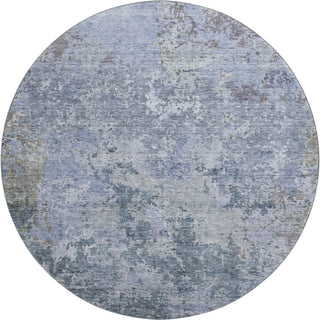 Dalyn Bresca BC6 Blue Machine Washable Area Rug Round Main Image