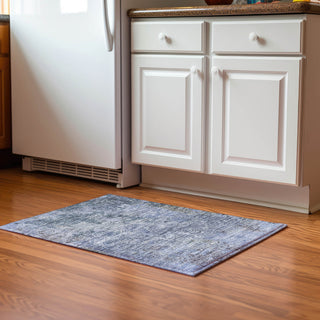 Dalyn Bresca BC6 Blue Machine Washable Area Rug Scatter Lifestyle Image Feature