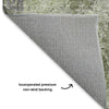 Dalyn Bresca BC6 Green Machine Washable Area Rug Backing Image