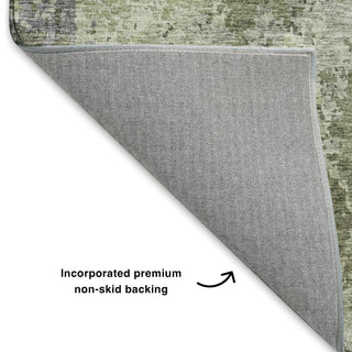 Dalyn Bresca BC6 Green Machine Washable Area Rug Backing Image