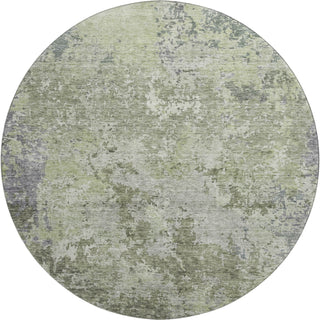 Dalyn Bresca BC6 Green Machine Washable Area Rug Round Main Image