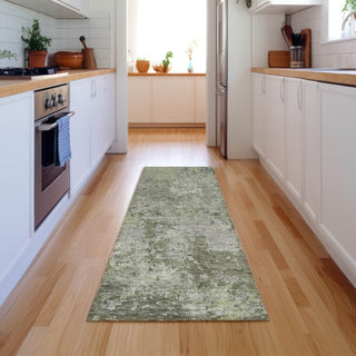Dalyn Bresca BC6 Green Machine Washable Area Rug Runner Lifestyle Image Feature
