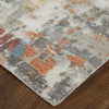 Feizy Braden 8A50F Gray/Orange/Tan Area Rug Corner Image with Rug Pad