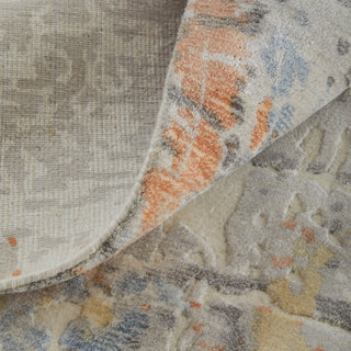 Feizy Braden 8A50F Gray/Orange/Tan Area Rug Detail Image