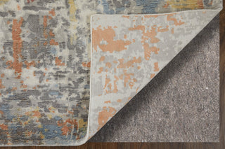 Feizy Braden 8A50F Gray/Orange/Tan Area Rug Detail Image