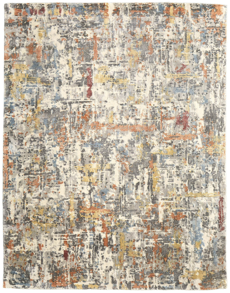 Feizy Braden 8A50F Gray/Orange/Tan Area Rug main image