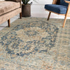 Dalyn Bergama BE3 Navy Area Rug Lifestyle Image Feature