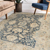 Dalyn Bergama BE8 Navy Area Rug Lifestyle Image Feature