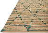 Loloi Beacon BU-03 Aqua Area Rug Corner Feature