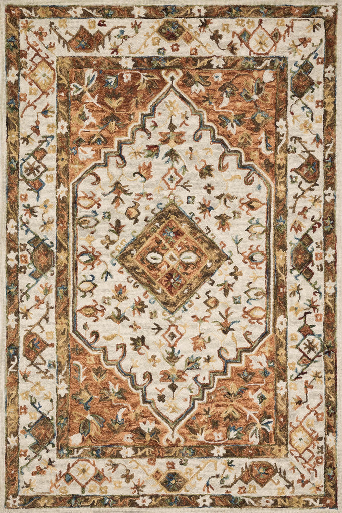 Loloi II Beatty BEA-01 Ivory/Rust Area Rug main image