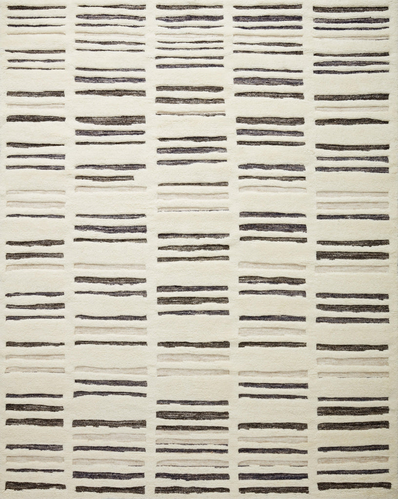 Loloi Bennett BEN-01 Ivory / Charcoal Area Rug