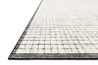 Loloi Beverly BEV-01 Ivory/Black Area Rug Corner Image