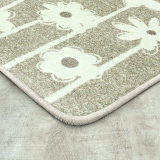 Joy Carpets Claremont Kids Big Blooms Linen Area Rug