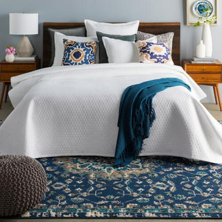 Surya Briley BIL-1000 White Bedding Room Scene Feature