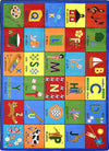 Joy Carpets Kid Essentials Bilingual Phonics Multi Area Rug