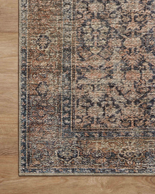 Amber Lewis x Loloi Billie BIL-01 Ink Area Rug Corner Image
