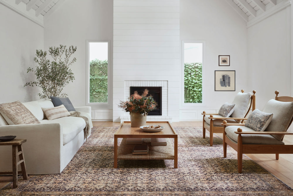 Amber Lewis x Loloi Billie BIL-01 Ink Area Rug Lifestyle Image Feature