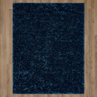 Karastan Billow Shag Blue Area Rug