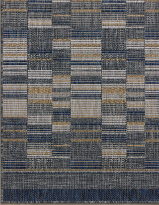 Loloi II Birch BIR-04 Denim / Gold Area Rug Corner Image