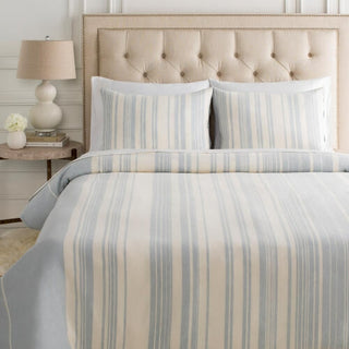 Surya Baris BIS-1001 Ice Blue Bedding Style Shot Feature